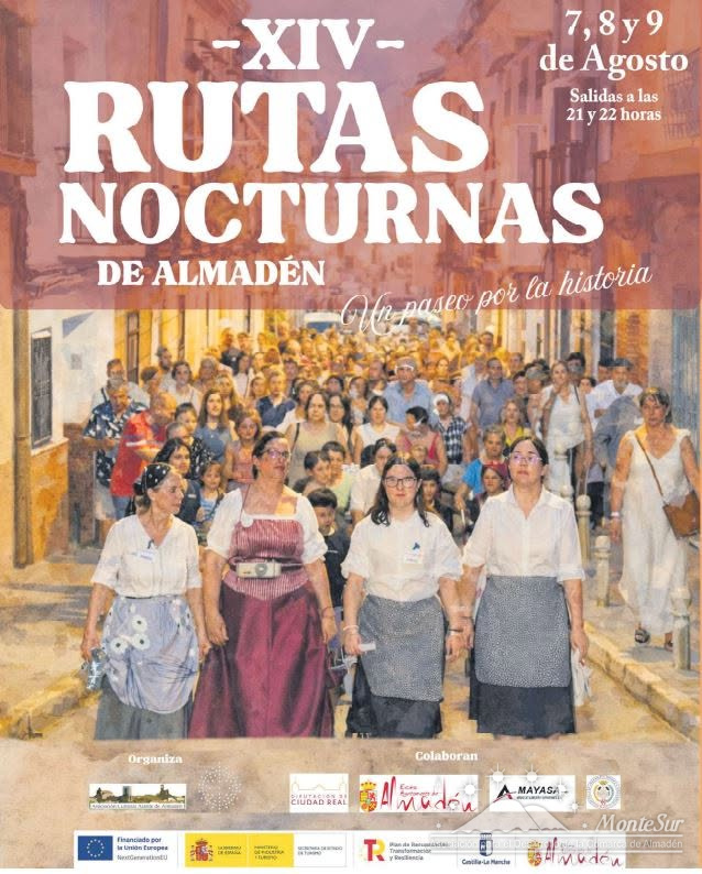 XIV Rutas Nocturnas de Almadén del 7 al 9 de agosto